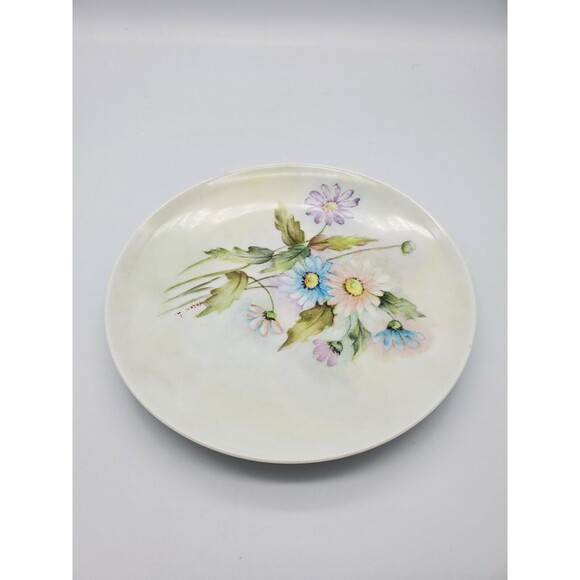 Vintage Plate Bavaria Schumann Arzberg Germany Artist Signed Hand Painted Decor - Picture 5 of 12